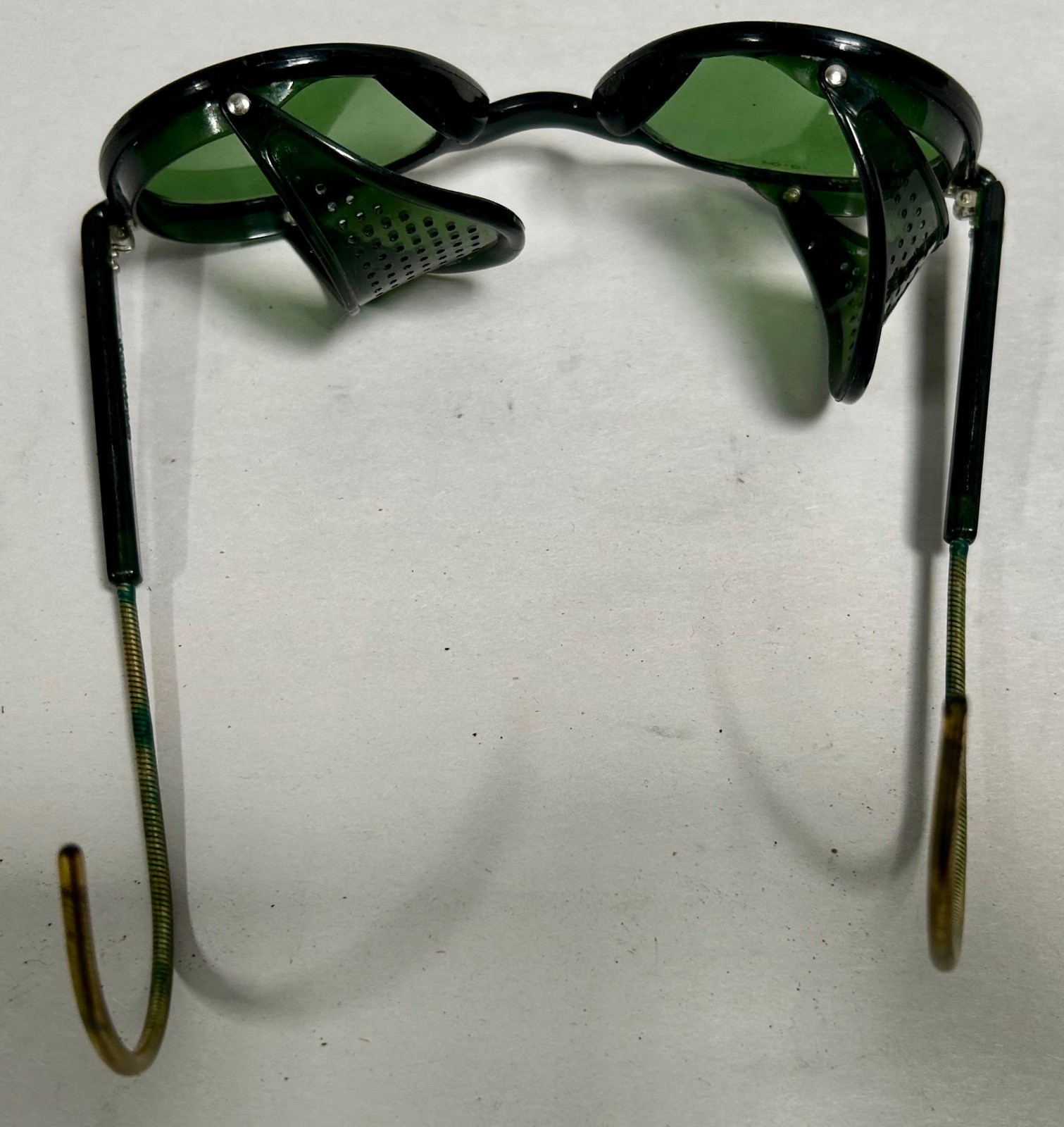 Vtg Steampunk Sellstrom Safety Glasses Tinted Lenses With Side Guards (A10)