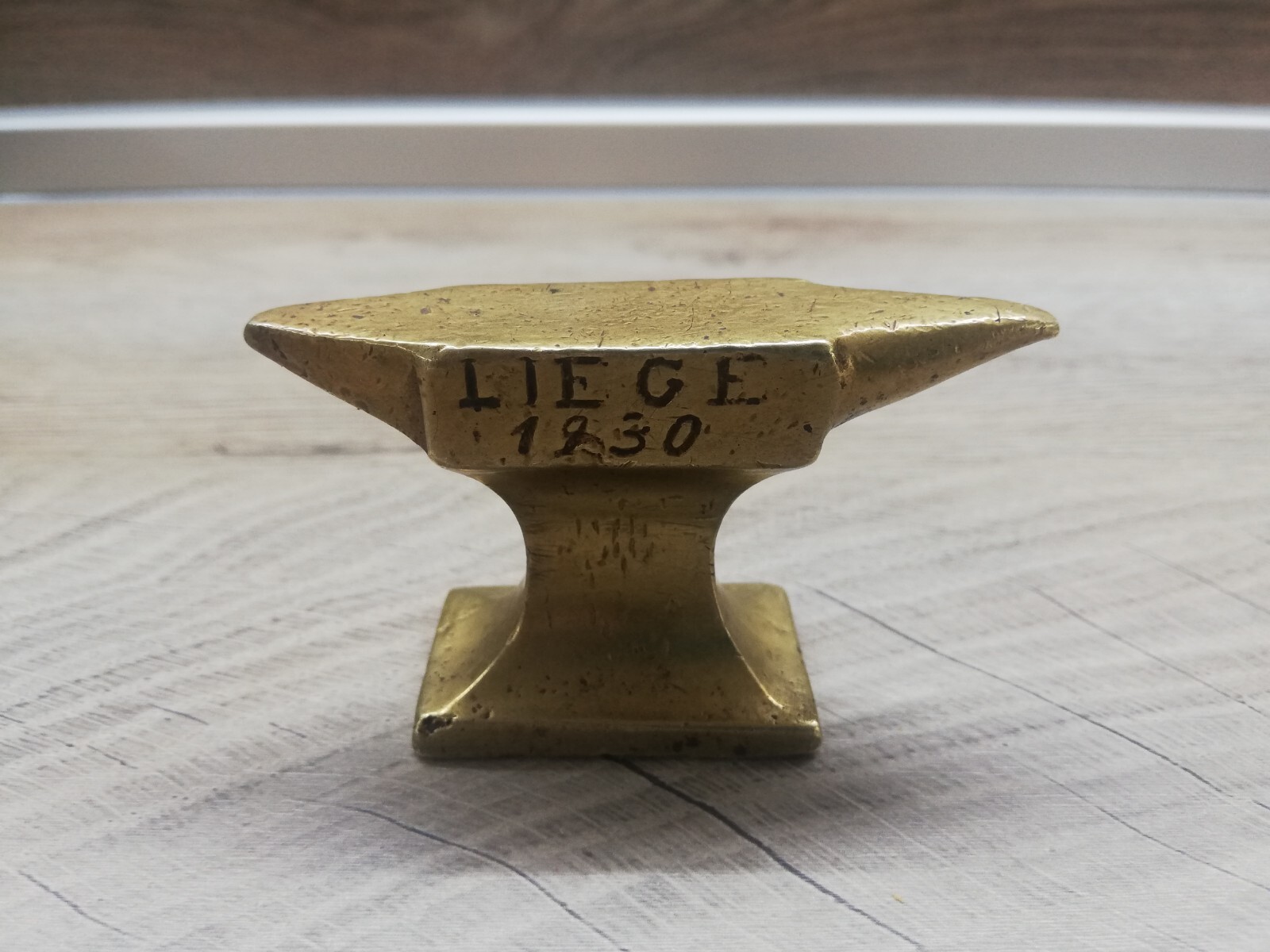 RARE 1930 BRASS HORN ANVIL JEWELER WATCHMAKER METALSMITH BLACKSMITH BENCH TOOL