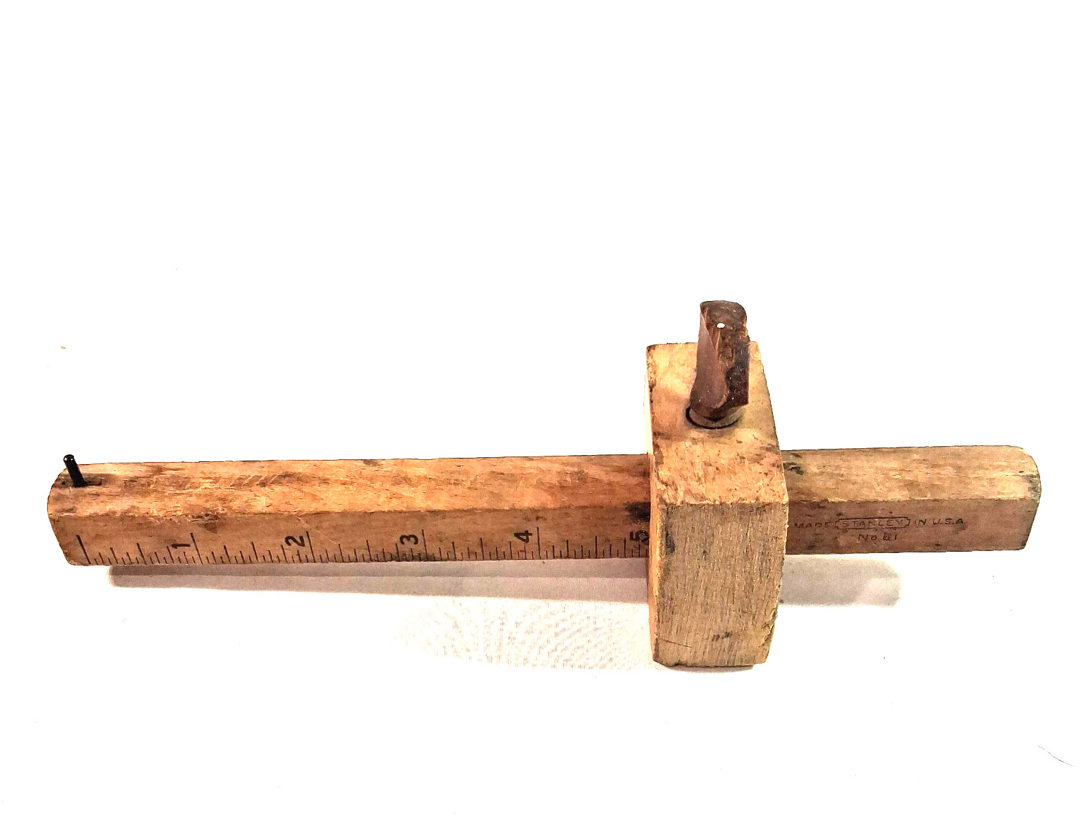 Vintage Stanley Wood Marking Gauge Scribe No. 61