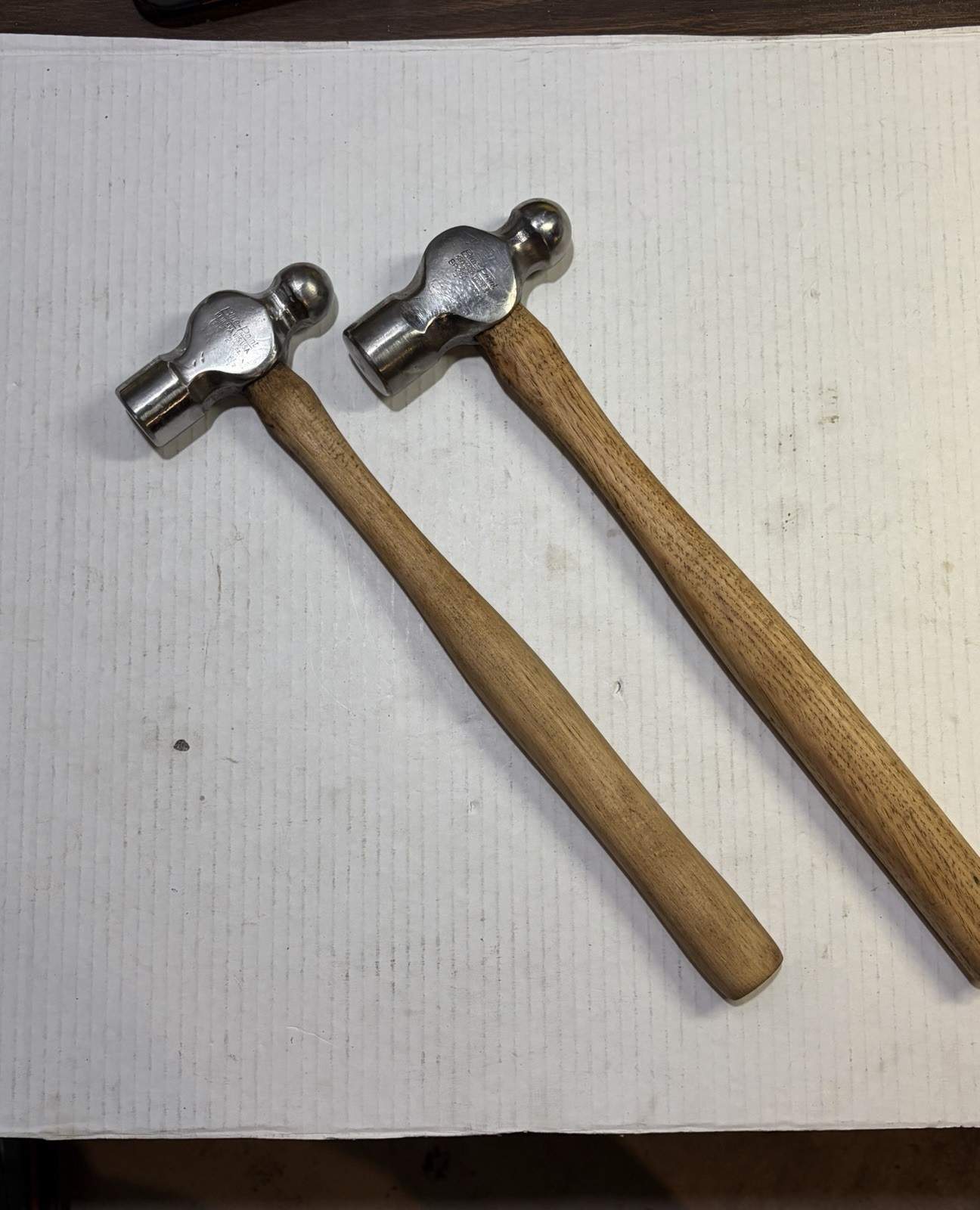 Vintage Pair Blue Point by Snap-on Hammers 20oz/24oz Kenosha Wis. USA