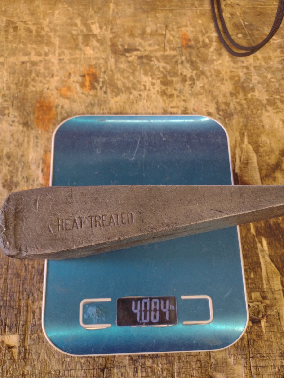 Vtg. Warren-Teed Steel Wood Splitting Wedge 4 lb Logging Tool Firewood Barn Find