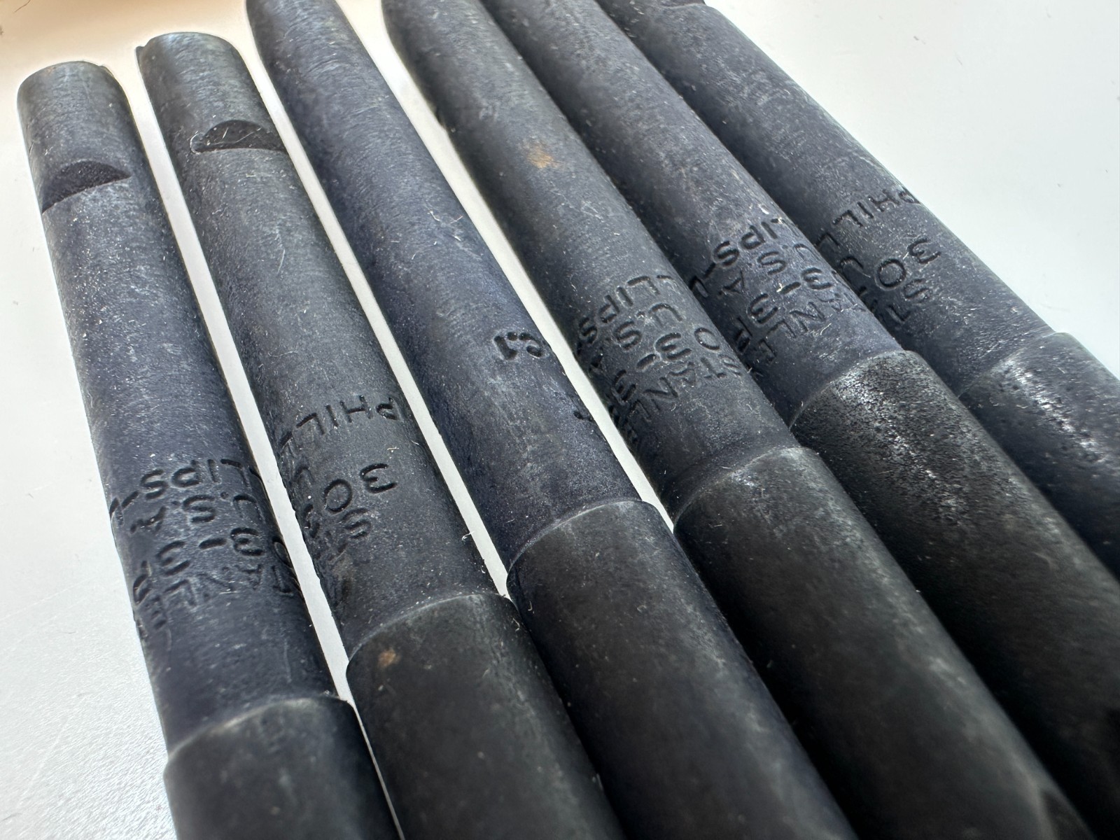 🇺🇸 Stanley YANKEE Phillips Bit Set 6pc 303 (68-303) Phillips #3 Bit Set, NOS