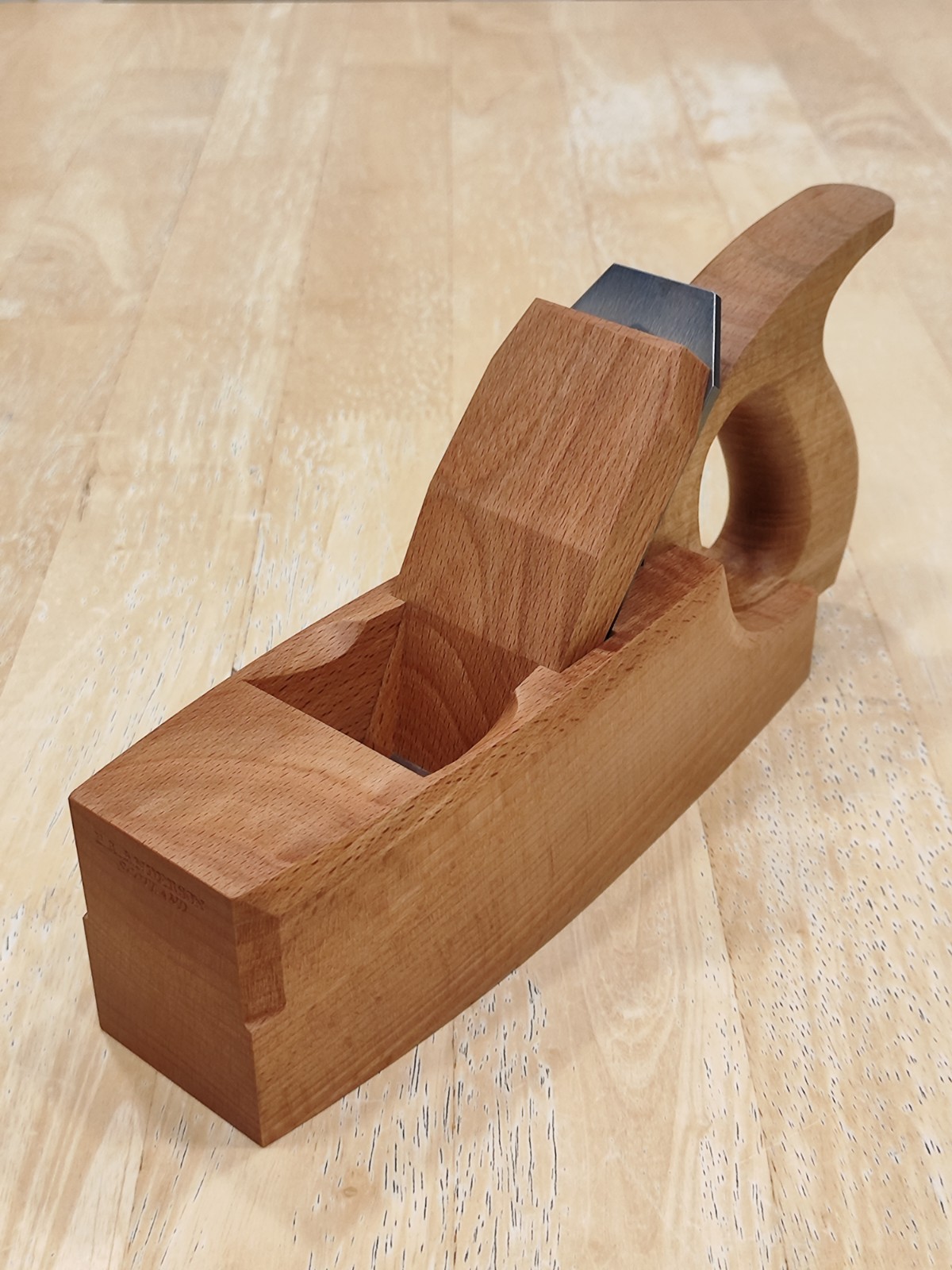 9″ wooden Handed Coffin Smoother Plane, 45 Degree Bed angle, Made In 2026 (1)