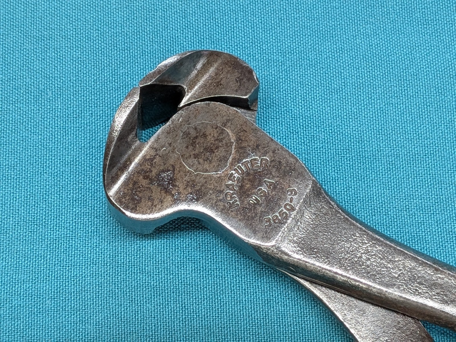 Vintage Kraeuter USA 3850-8″ Carpenters’ End Cutting Nippers Pliers Vinyl Grips