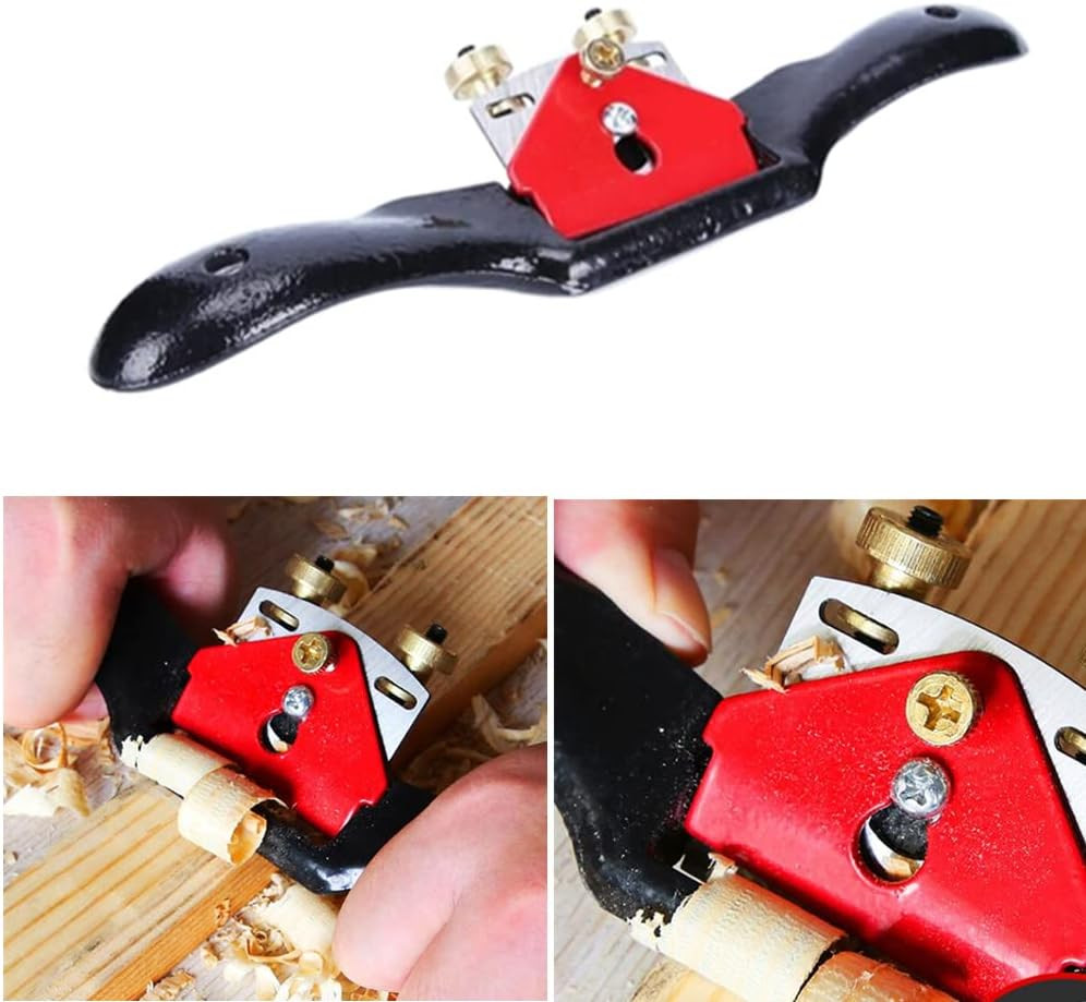 10 Adjustable Spokeshave Plane with Flat Base Metal Blade Wood Spoke Shave USA