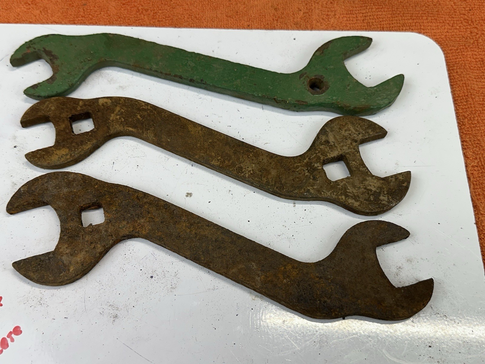 LOT #131 Vintage 3 Old WRENCH WRENCHES Farm Tractor Ag IH IHC AC JD Equipment