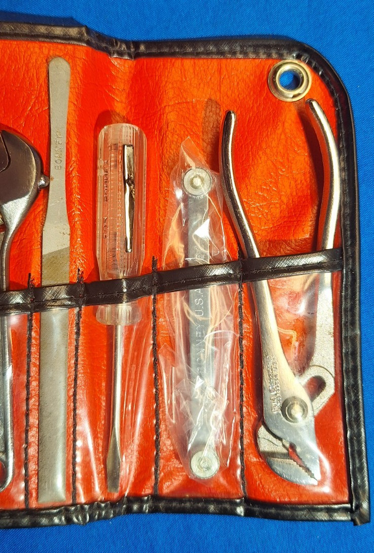 Vintage Bonney Tool Ignition Wrench Set 4″ Diamond Adjustable, Pliers MINT!
