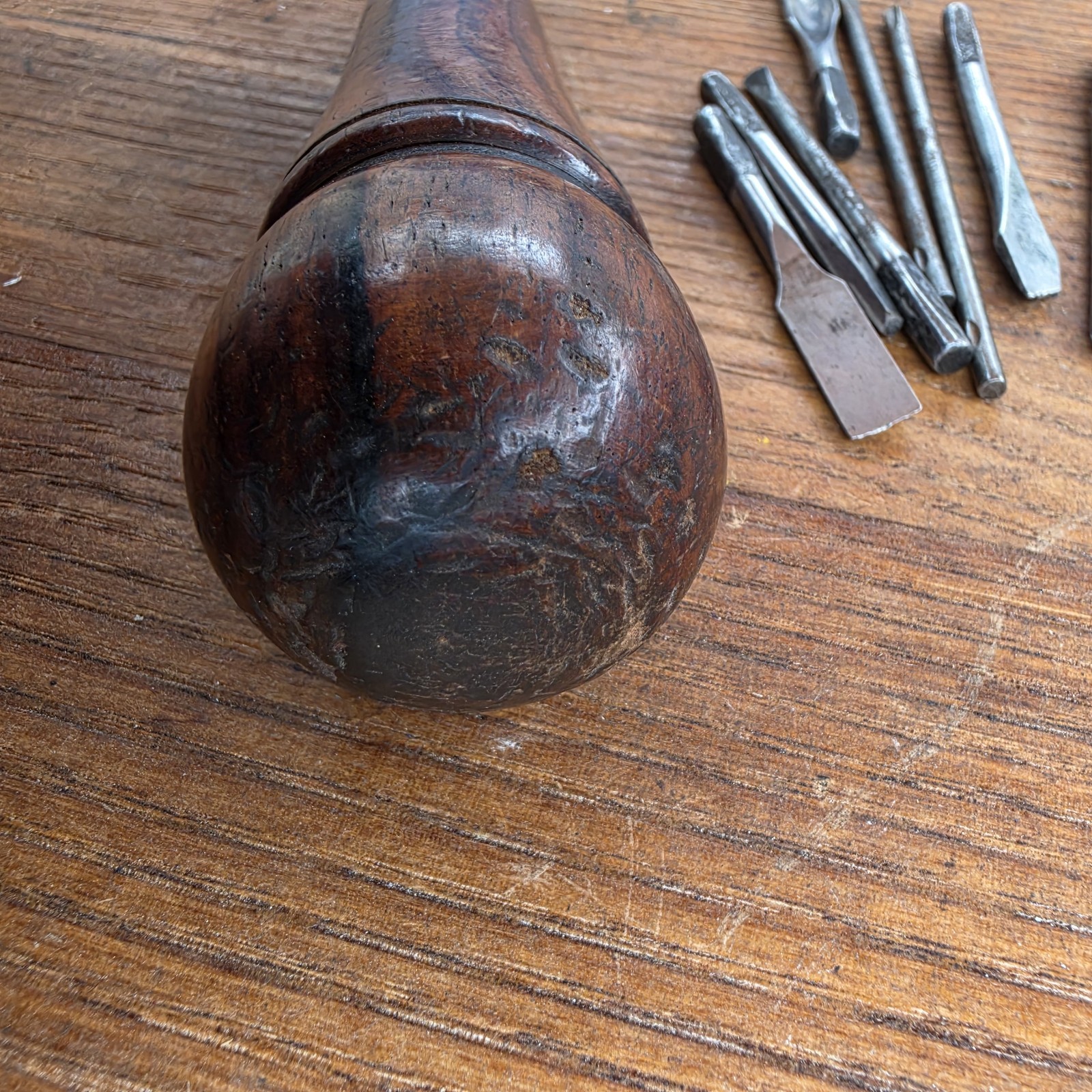 Antique Wooden Handle Bridgeport Multitool With Bits