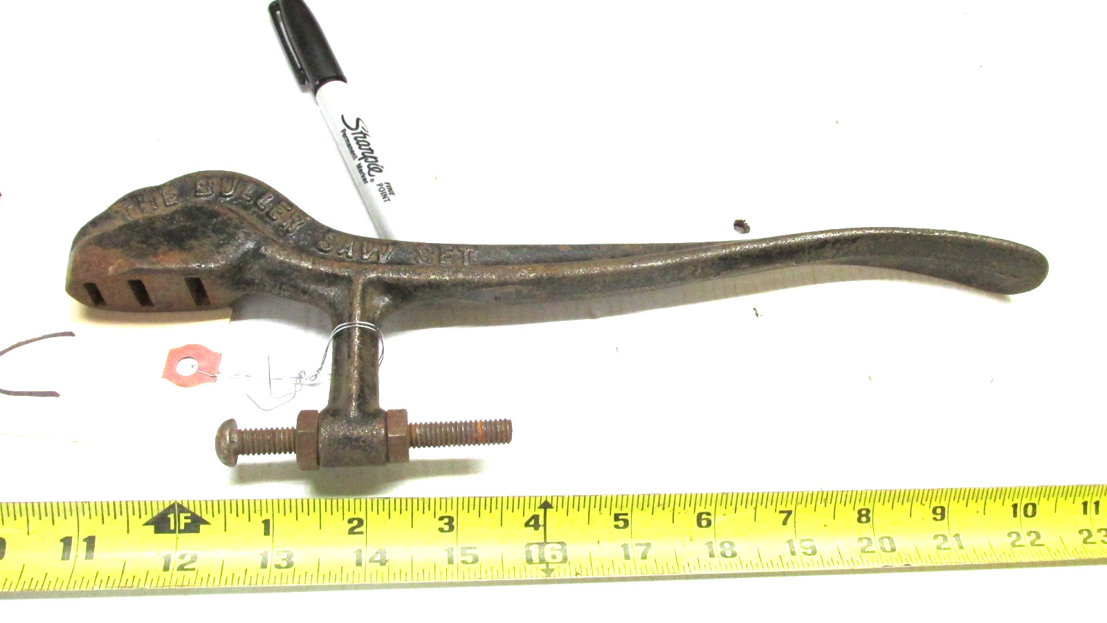 Antique 2 Man Saw ? Set Tool The Buller Saw Set Lot C