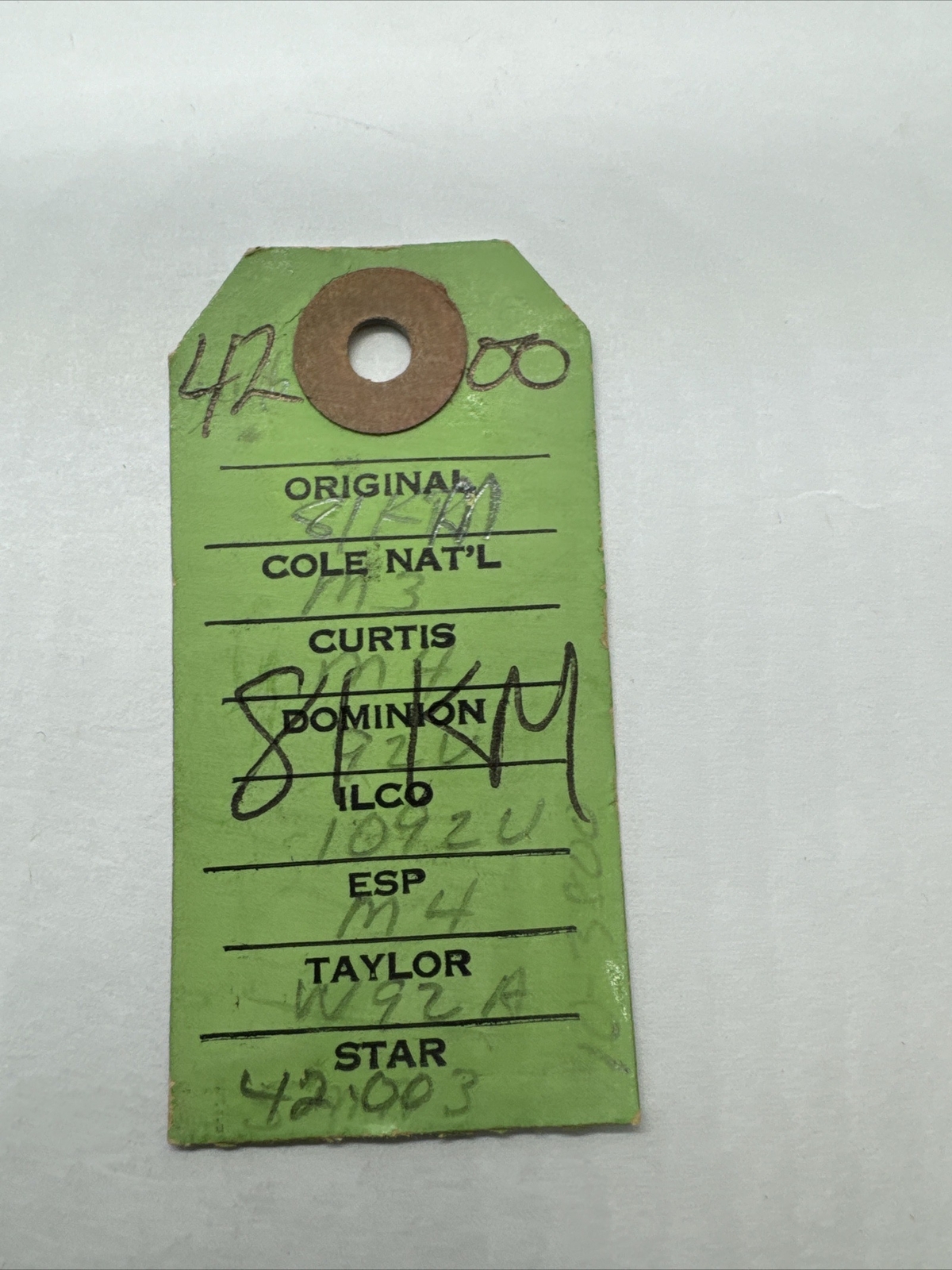 1069L/NA14 National 4 PIN Cabinet BRASS uncut metal Key Blank