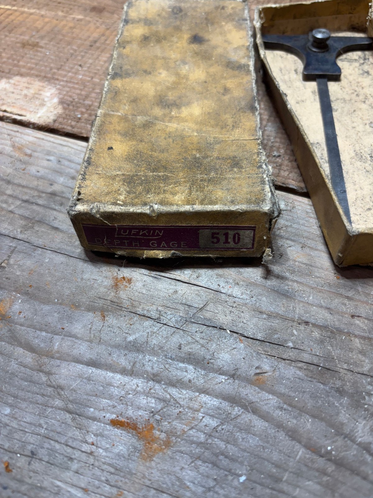 The Lufkin Rule Co. No.510 Hardened Depth Gage Lufkin No.2310 6” Rule