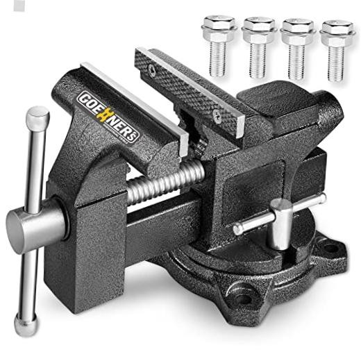 Bench Vise 4-1/2″ Vice for Workbench with Heavy Duty Forged Steel