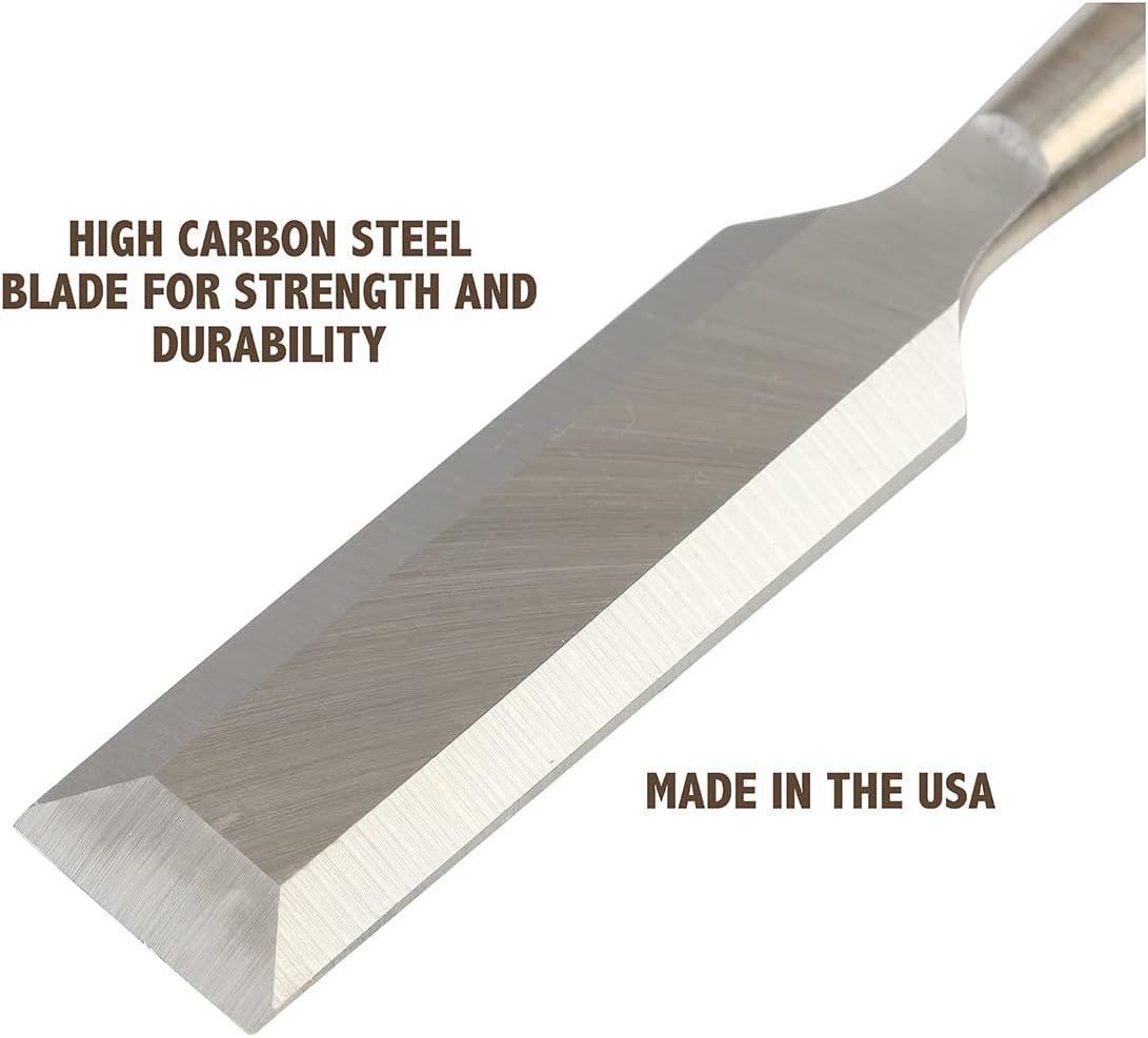 Buck Brothers 120106BC 1 Inch Wood Chisel Made in USA, for Paring and Finishing