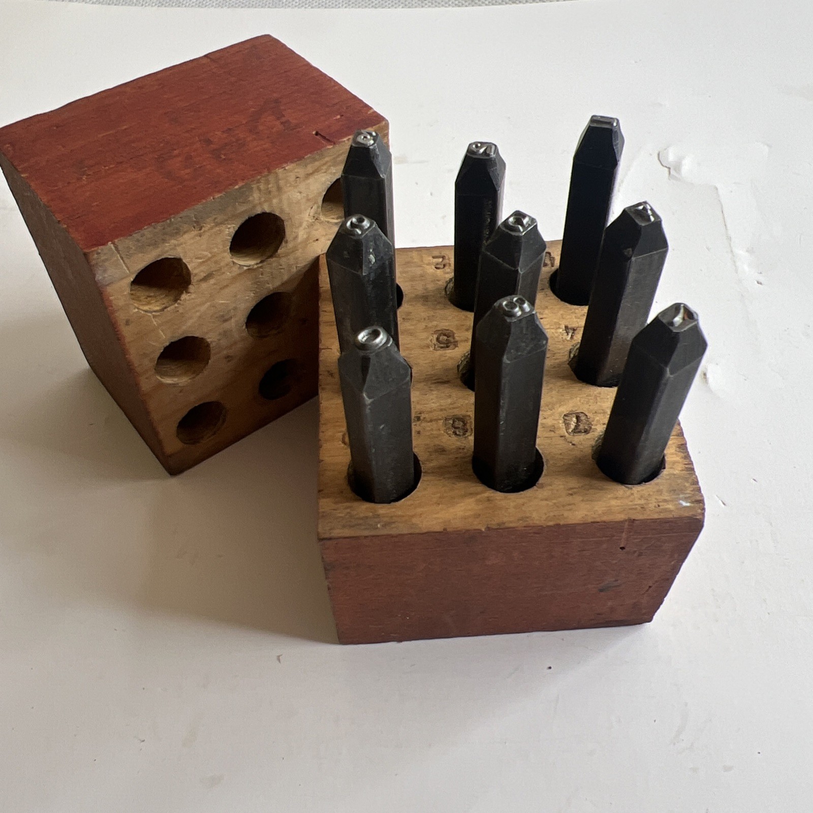 Vintage Steel Number Stamp Set Made In USA Tool Machinist Lathe CNC Metal