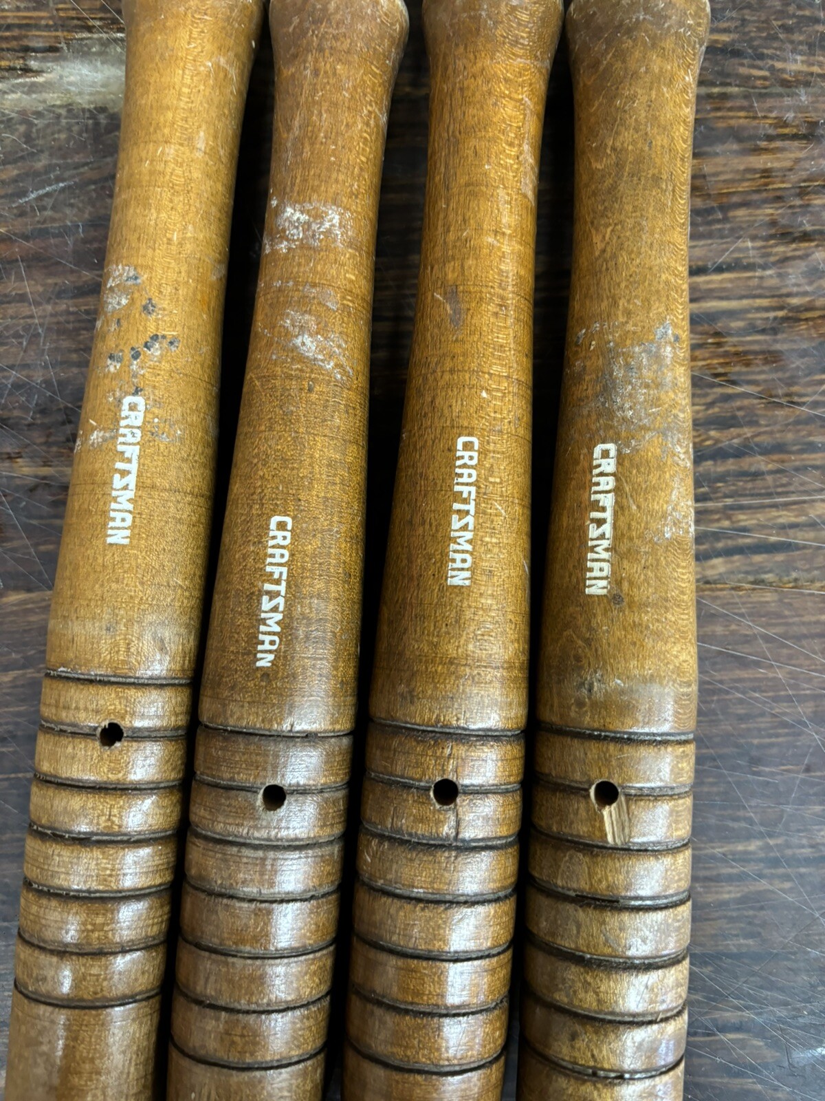 4 Craftsman Chisels Lathe Carving Tools. 2852, 2851, 2862 and Illegible model