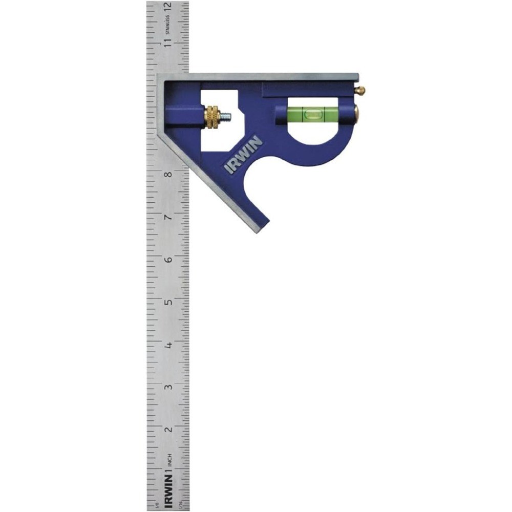 Combination Square, 12”, 45-90 Degree Marking, Stainless Steel (1794469)