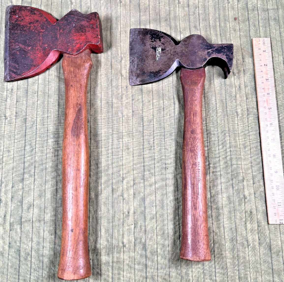 Vintage Lot of (2) PLUMB Broad Axe Hatchets – (1) Plumb Victory & (1) Carpenters