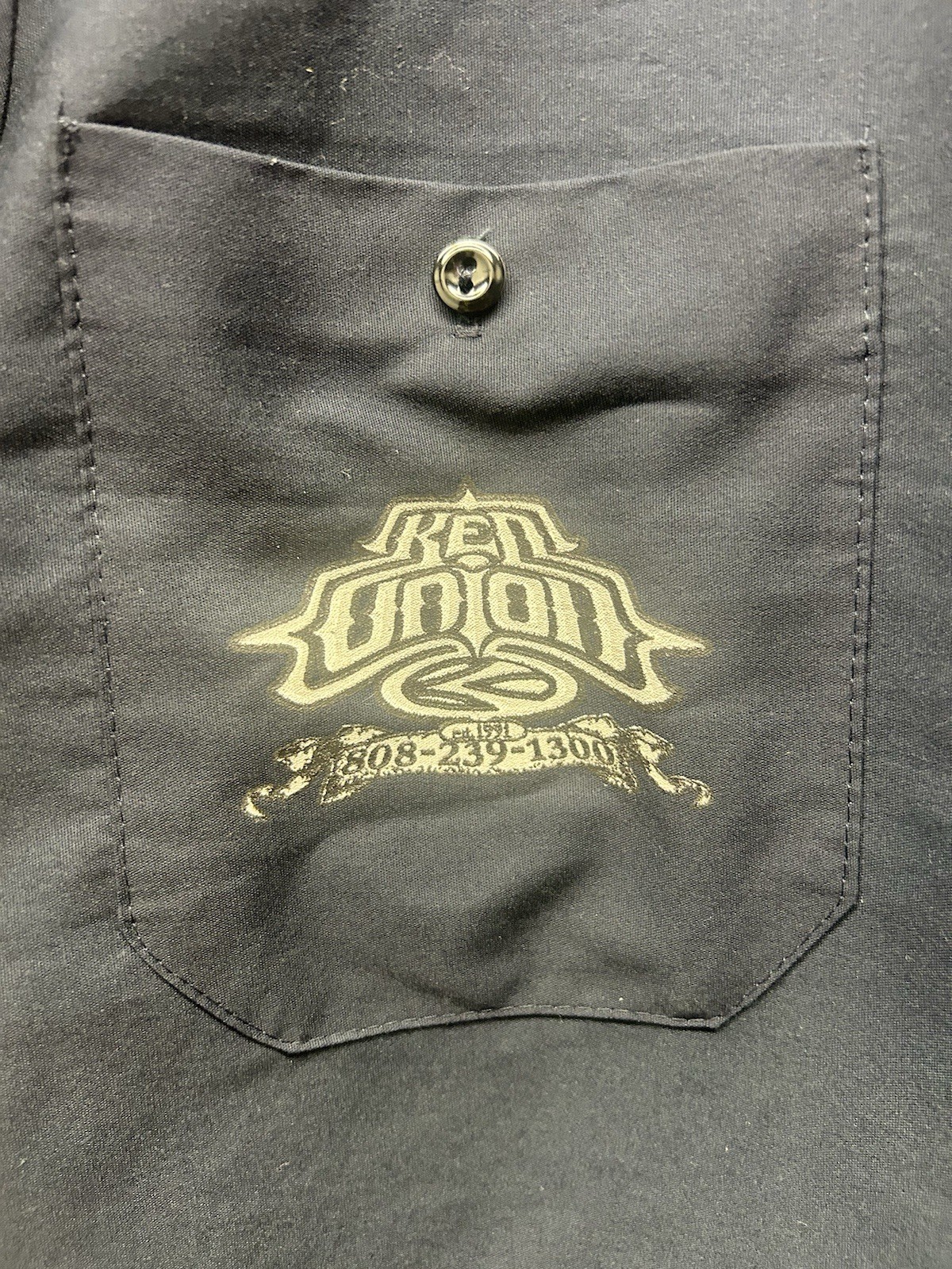 Vintage Ken Onion Knife Maker Industrial Work Shirt Size XL