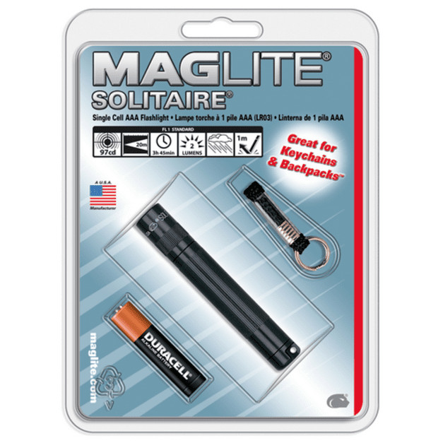 MagLite Solitaire AAA Incandes. Flashlight, Purple – Pres. Box K3A986