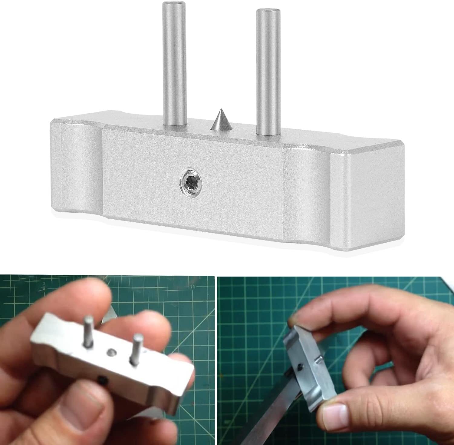 Self-Centering Scribe Scribing Tool Scriber Marking Center Line for Wood & Metal