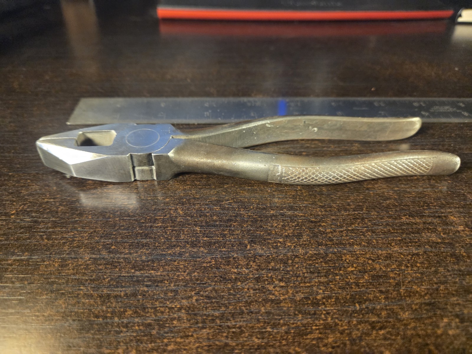 Vintage Early Craftsman 7 1/4 Inch Lineman Pliers Made In USA
