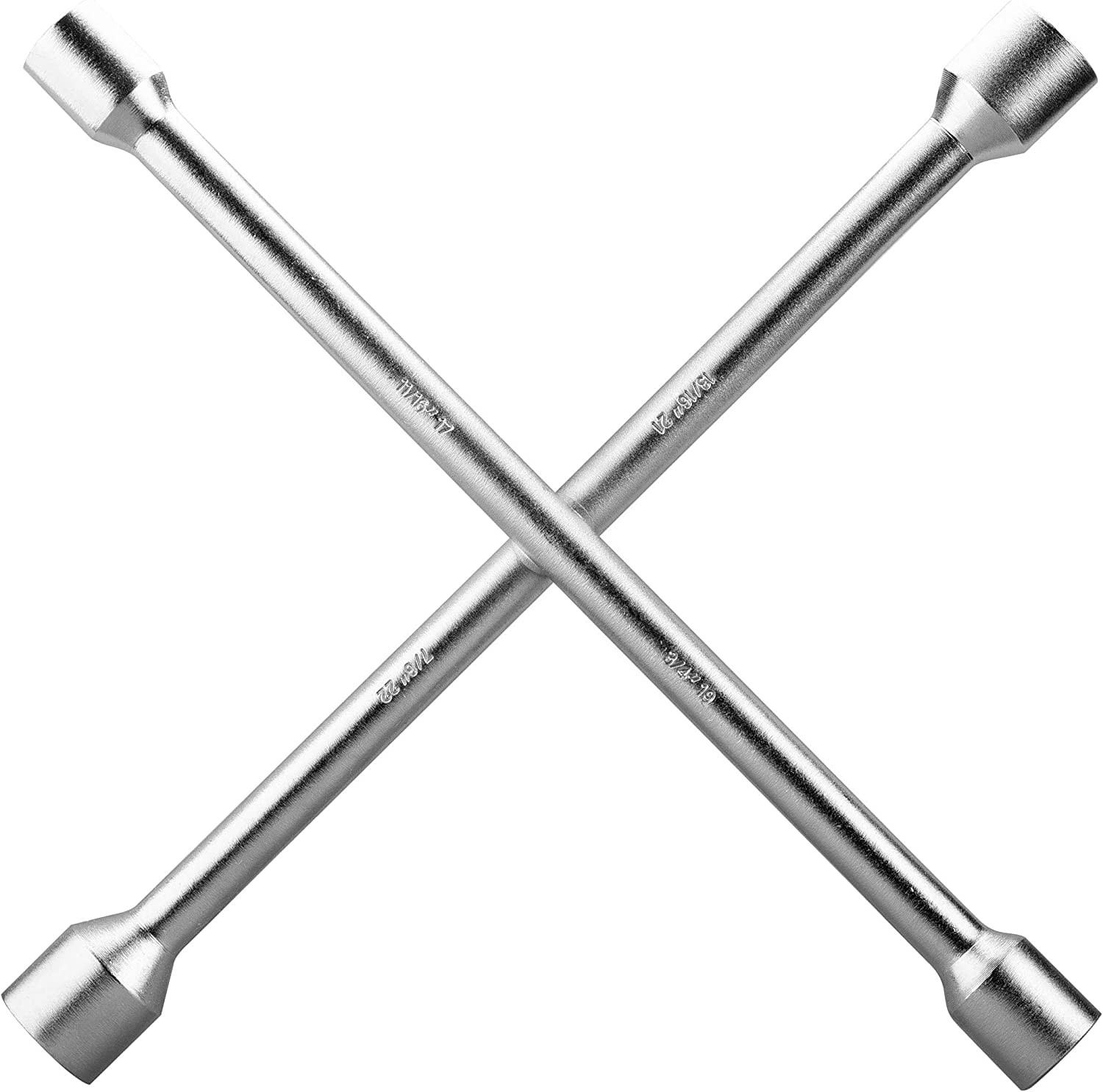Bates Choice 14 Inch Carbon Steel 4 Way Lug Wrench Silver