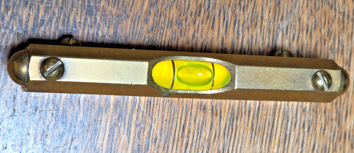 Vintage Stanley №. 31 Complete Brass Bubble Level 3 1/2″