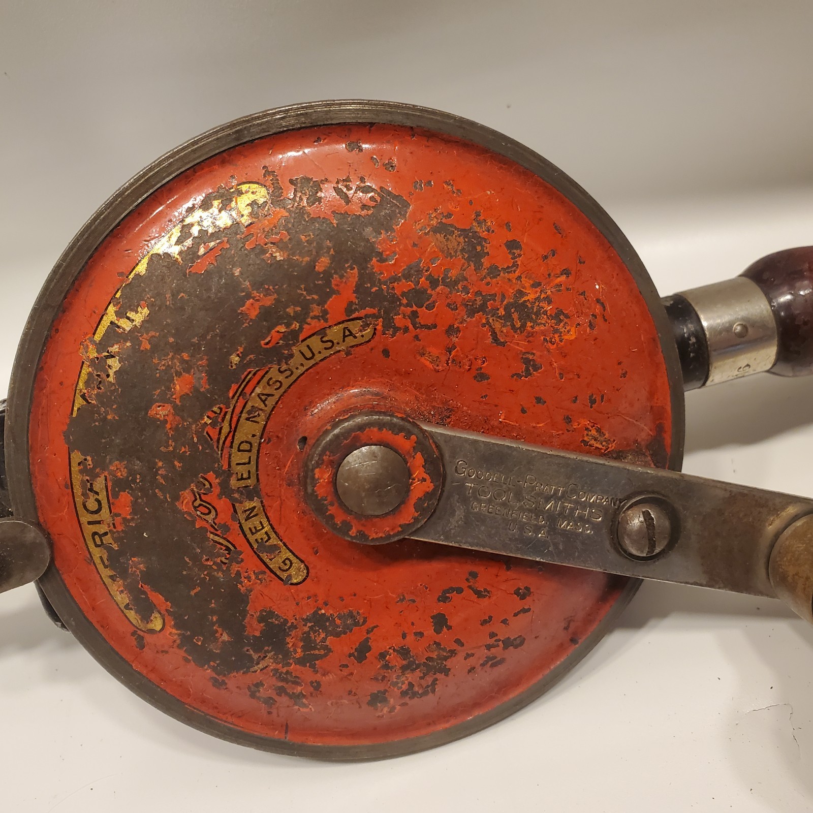 GODDELL-PRATT COMPANY TOOLSMITHS Vintage Hand Crank Drill No. 1616