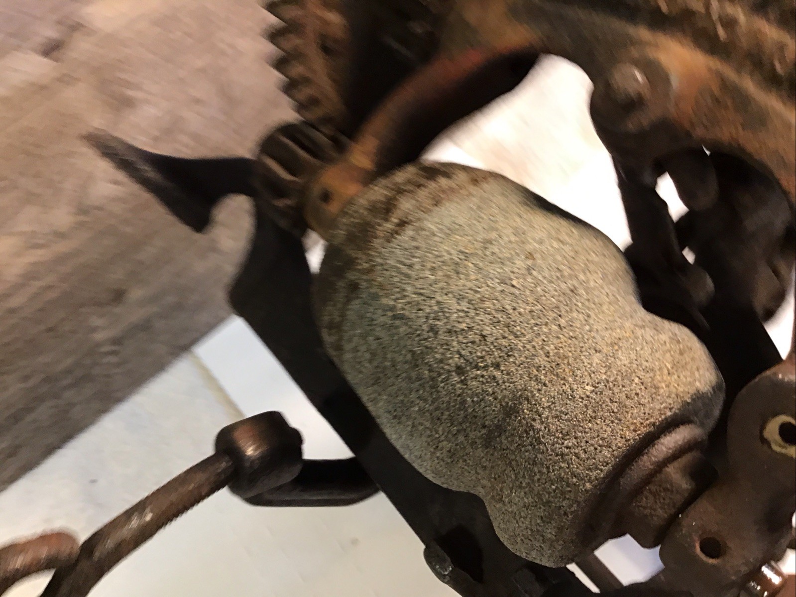 Antique McCormick Deering Working Hand Crank Scythe Sickle Grinder Sharpener