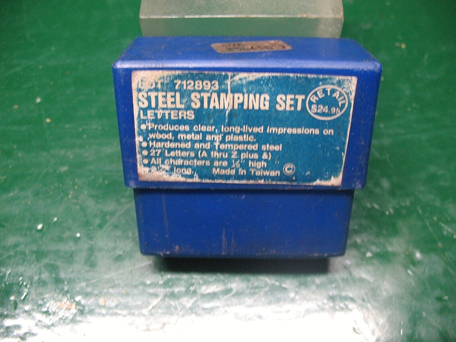 STEEL STAMPING SET LOT 712 – 893 SIZE 3 mm ( 1/8” ) COMPLETE VINTAGE TAIWAN