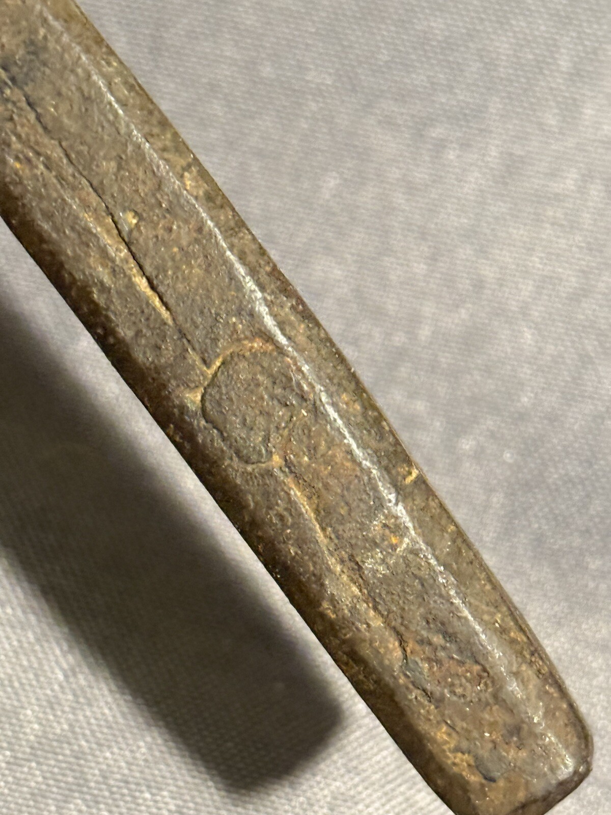 Early Antique Wood Shaver Cooper Chamfer Draw Knife Primitive Hand Wrought Tool