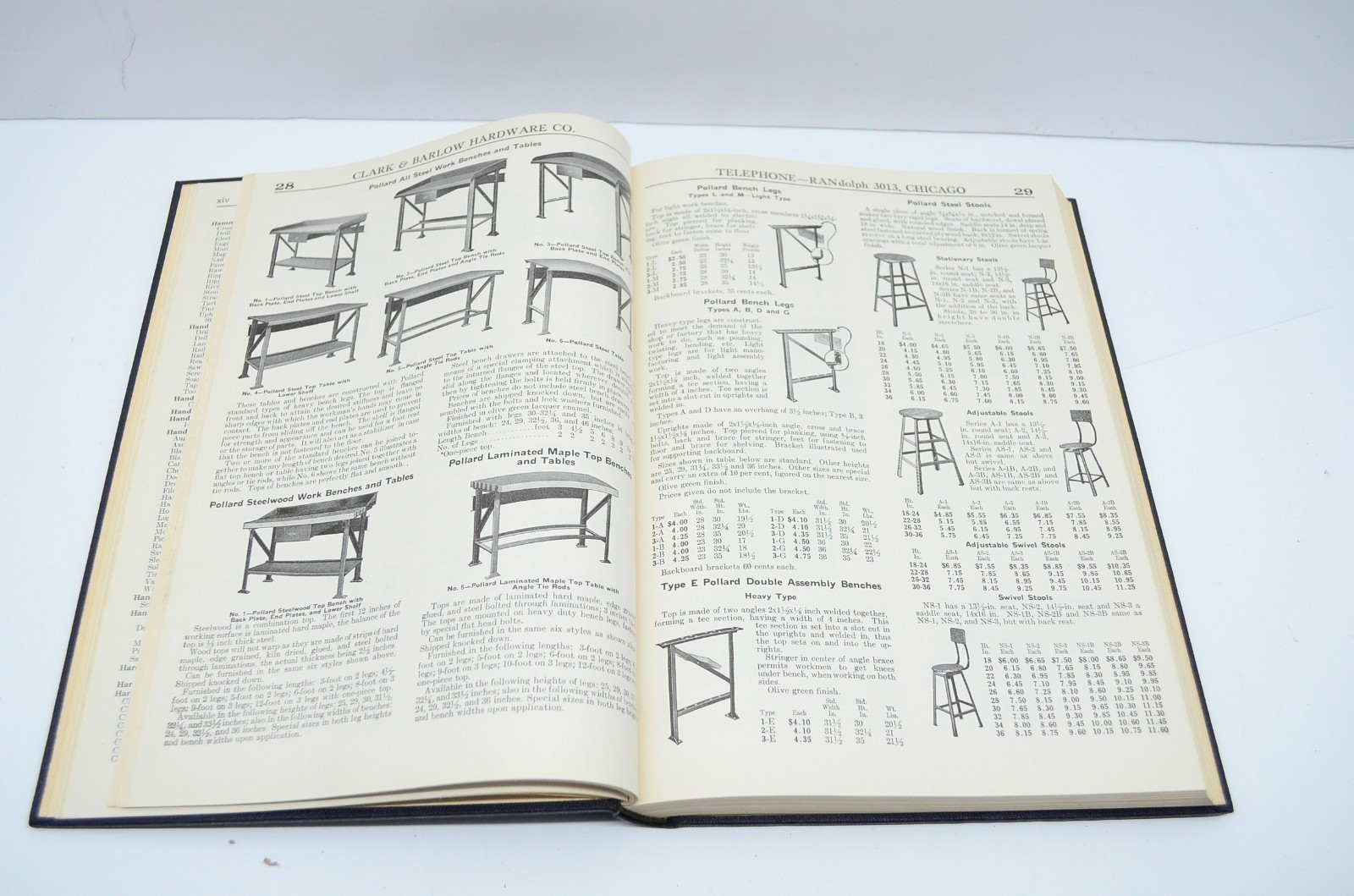 1941 Clark and Barlow Hardware Co. Chicago Catalog F Vtg