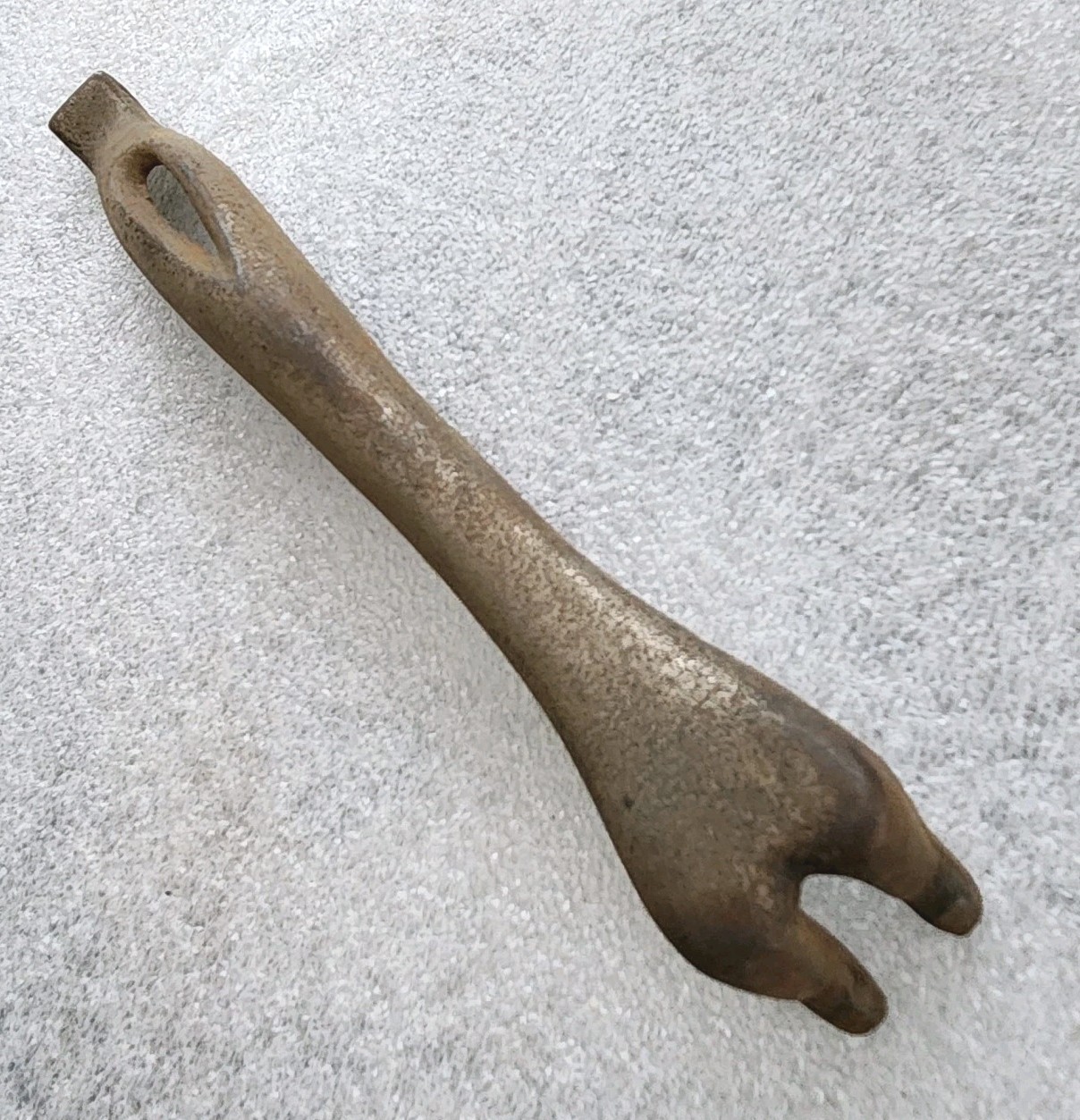 Vintage Double Sided Cast Iron Stove Burner Plate Lifter Handle Stamped – A 12.