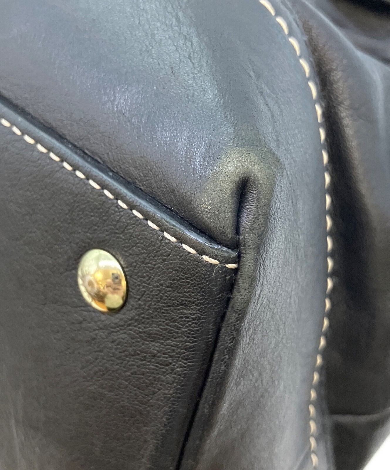COACH Handbag 3569 Black Women’s Used Bag Minor Wear 16cm Handle 22cm Height