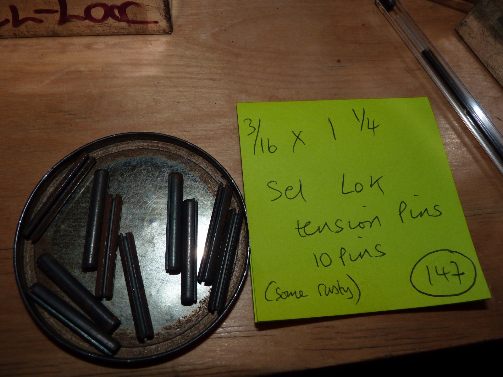 3/16 x 1 1/4 INCH SEL-LOK SPRING TENSION PINS – FREE POST x 10 PINS