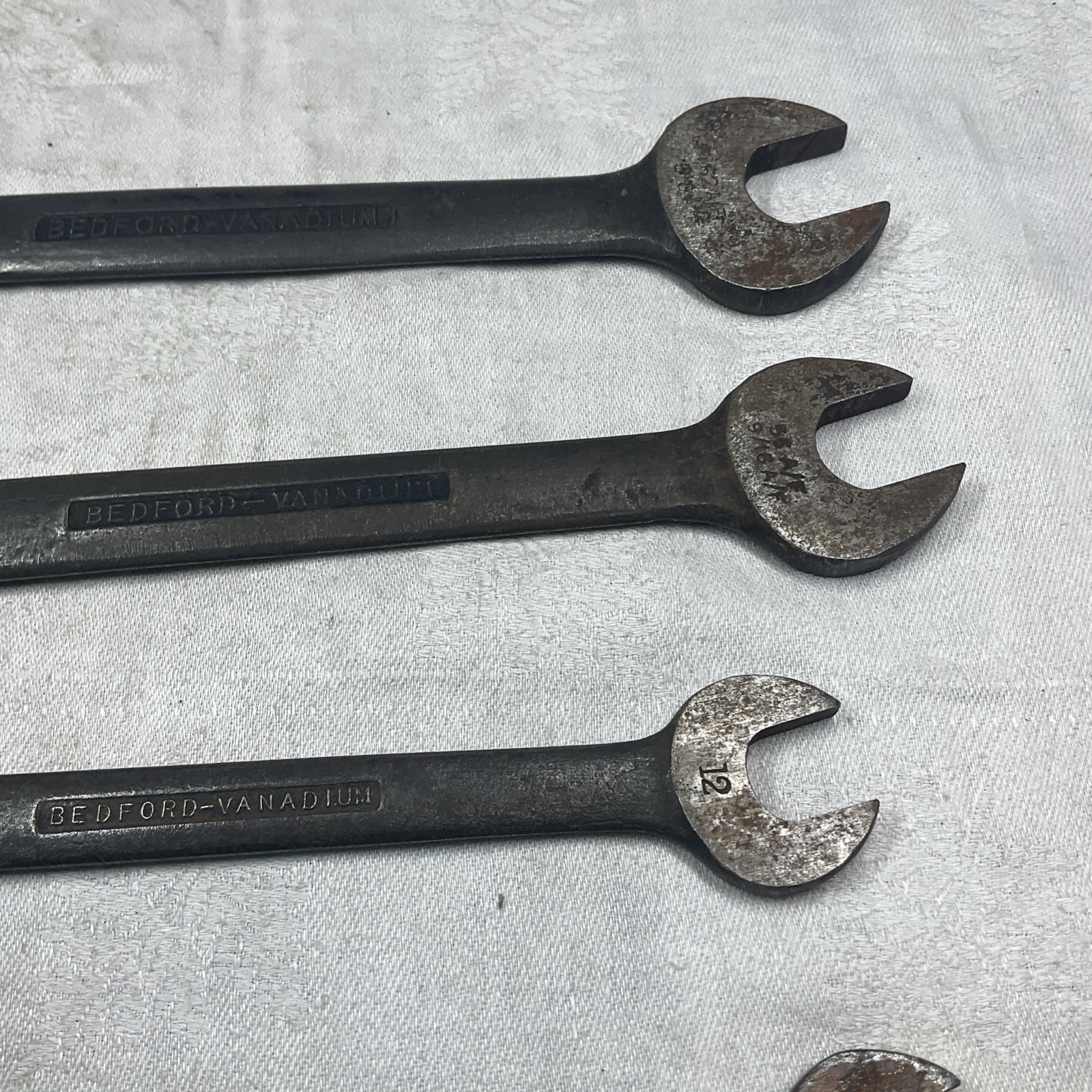 5 AF BEDFORD OPEN SPANNER WRENCH VINTAGE TOOL 5/8 9/16 1/2 7/16 3/8 IMPERIAL CAR