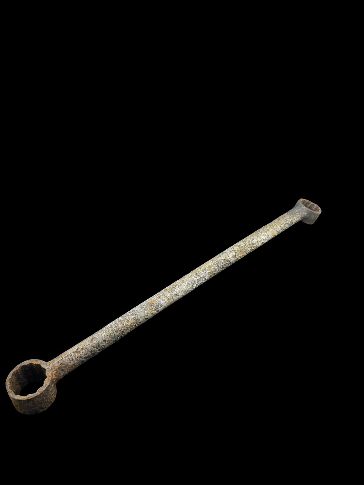 Vintage Rusty Double Box End Wrench Heavy Duty Antique Industrial Tool Patina