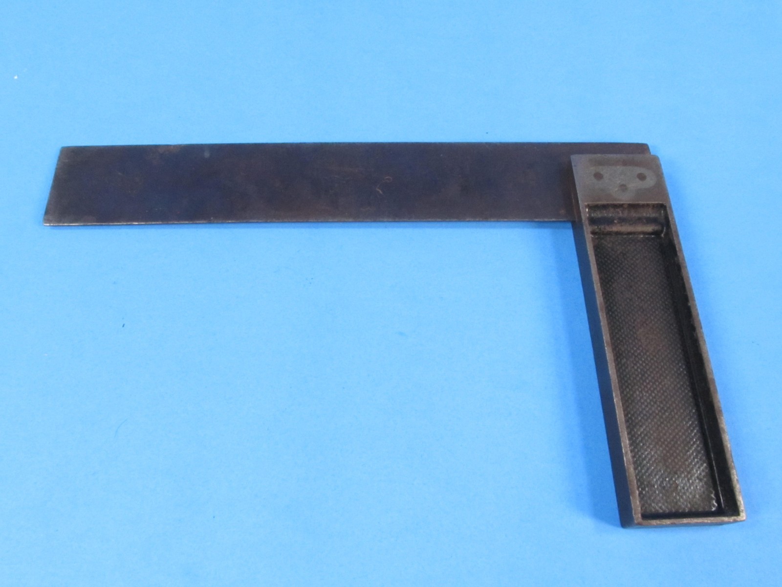 Stanley 8″ No 2 Patent Improved try square w/ Type 1 lead infill marked large FK