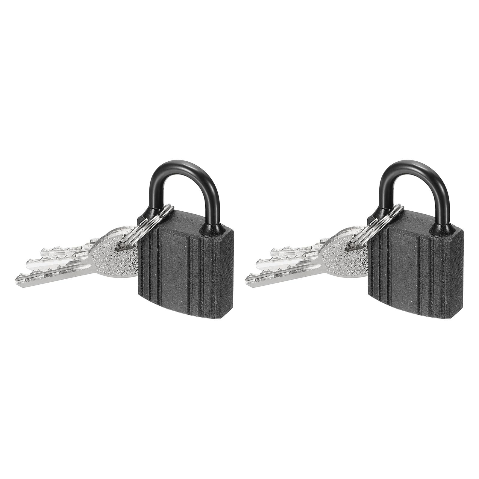 2 Pcs Weatherproof Padlocks, 1.3 Inch Wide Alloy Steel Outdoor Rustproof Shor…