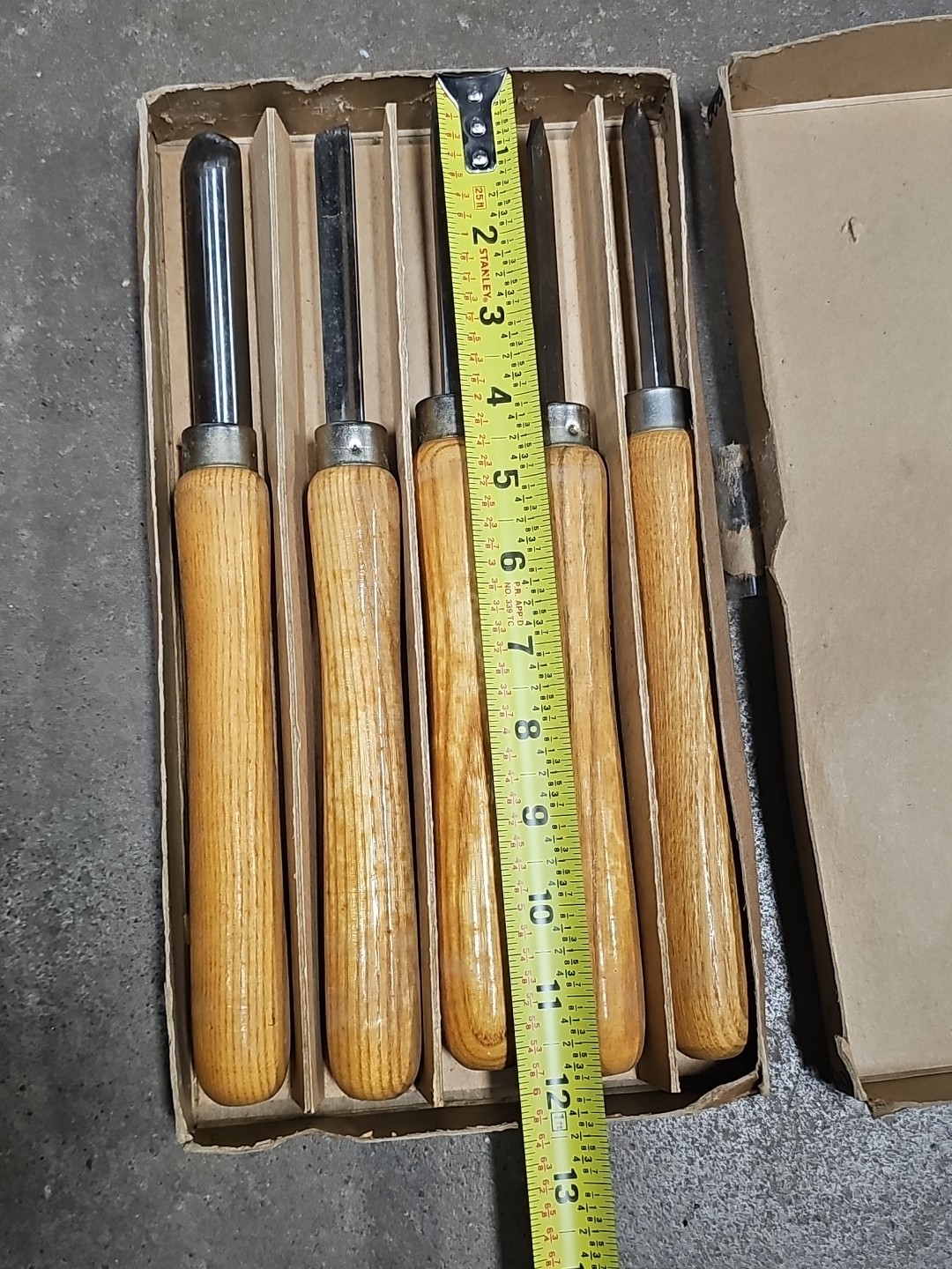 Set Of 5 Lathe Chisels