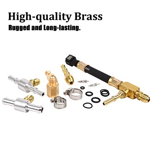 BETOOLL Fuel Injection Pressure Tester Kit 0-140 PSI with Fittings