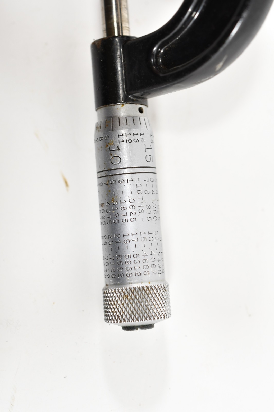 Vintage L, S, Starrett No. 210 Screw Thread Compactor Micrometer 0″ – 7/8″ N1100
