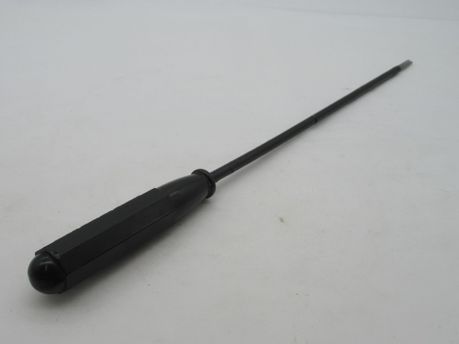 Stunning Vintage 14″ Guys Silver Steel Long Reach Electricians Screwdriver 3/16″