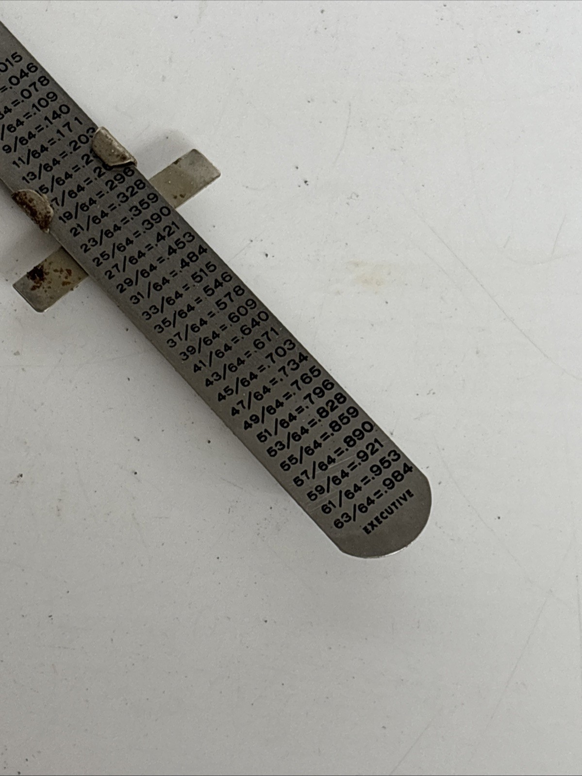 Vintage Executive USA Stainless Steel No. 46F 6” Pocket Rule Depth Gauge