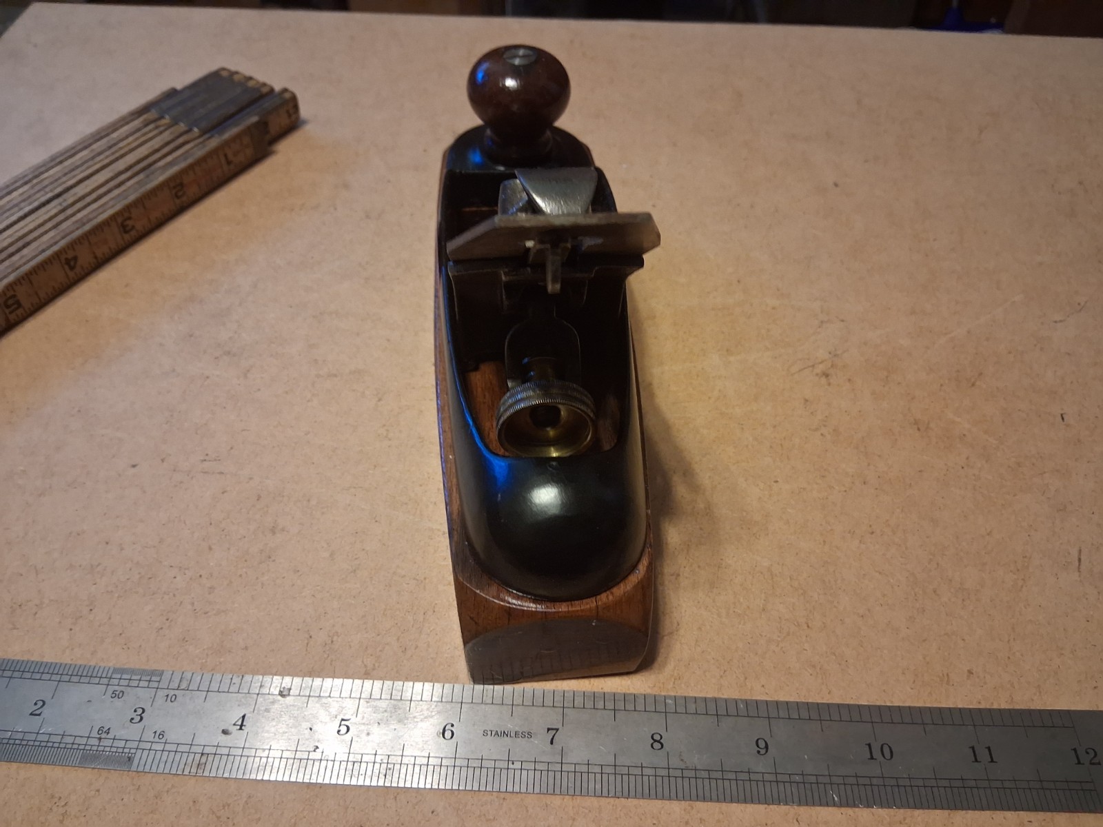 SELL-AS-IS–FINE- VTG.- Antique- STALEY BAILEY # 22 Transitional Wood Cast