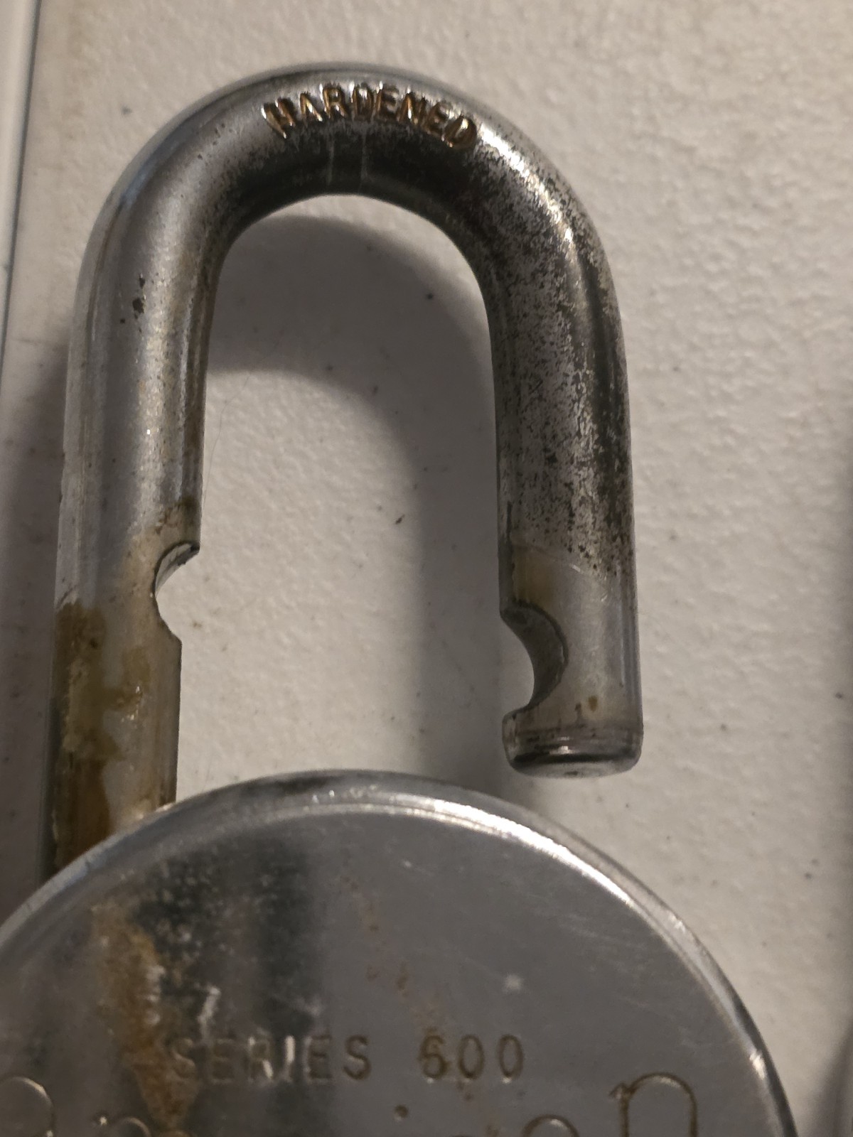 Vintage American Pad Lock Series 600 U.S.A. Hardened w/ Key