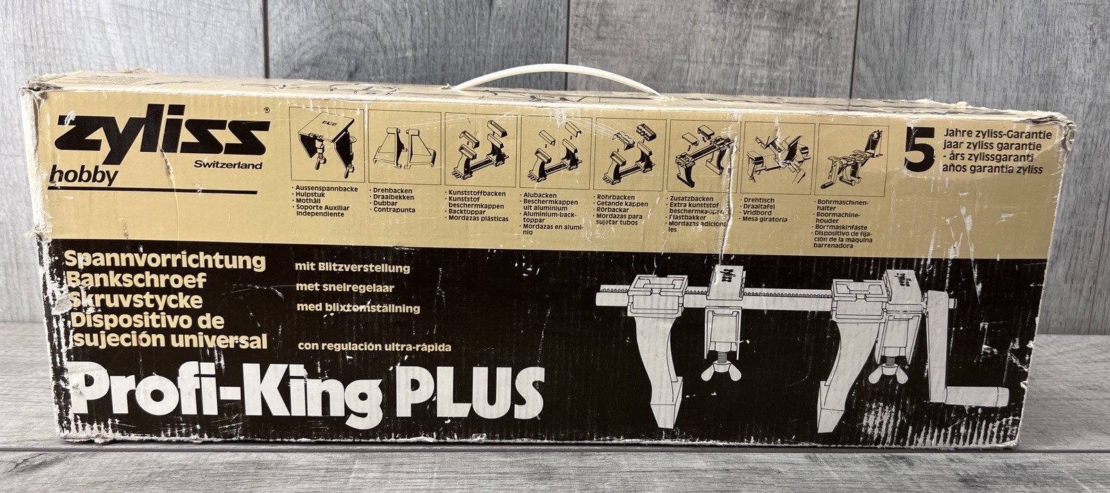 Zyliss Profi-King Plus Swiss Vise System in Box W/Manual Woodworking Switzerland