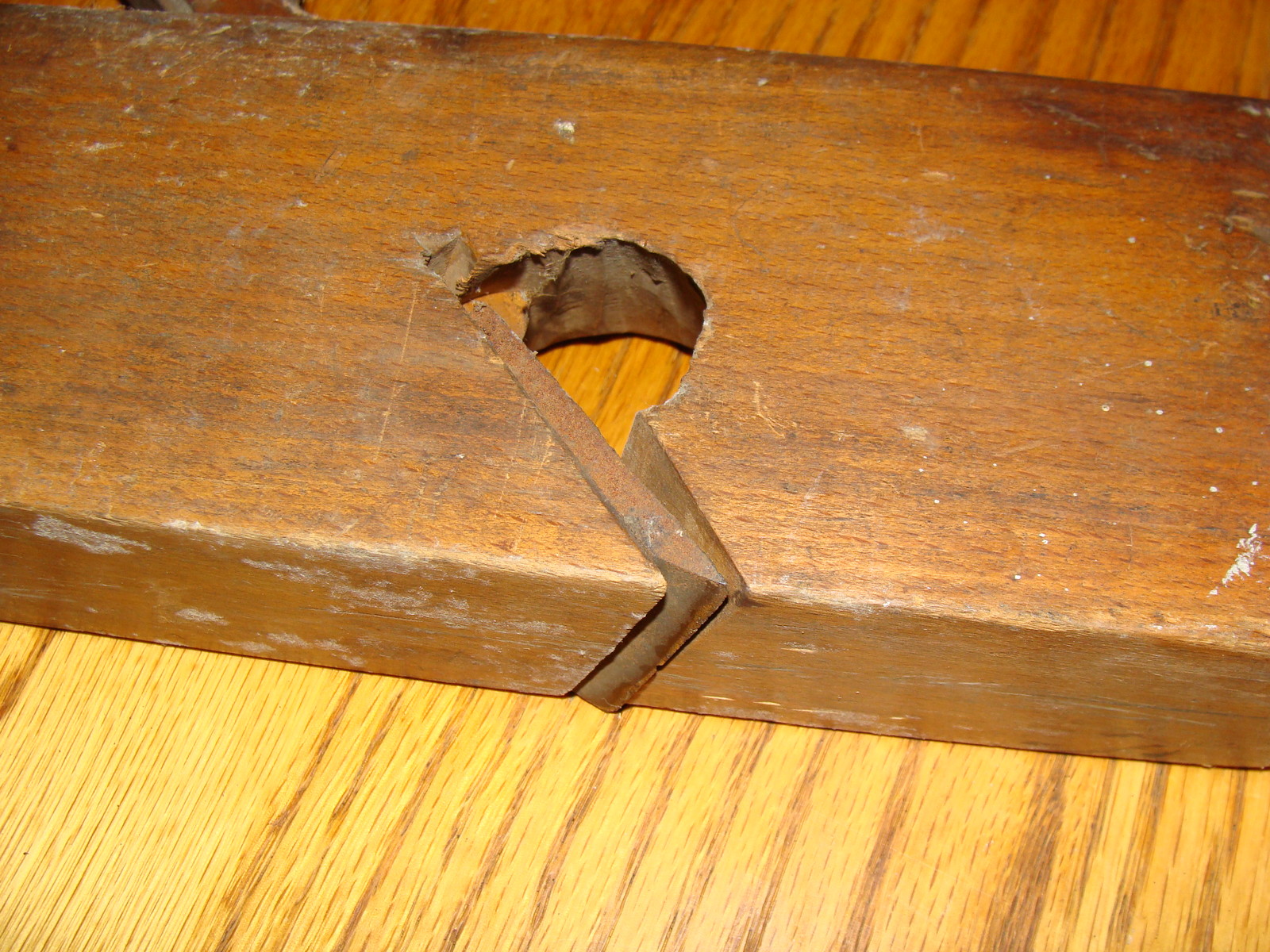 VINTAGE ANTIQUE WOOD BLOCK PLANER PLANE AUBURN TOOL COMPANY AUBURN NEW YORK