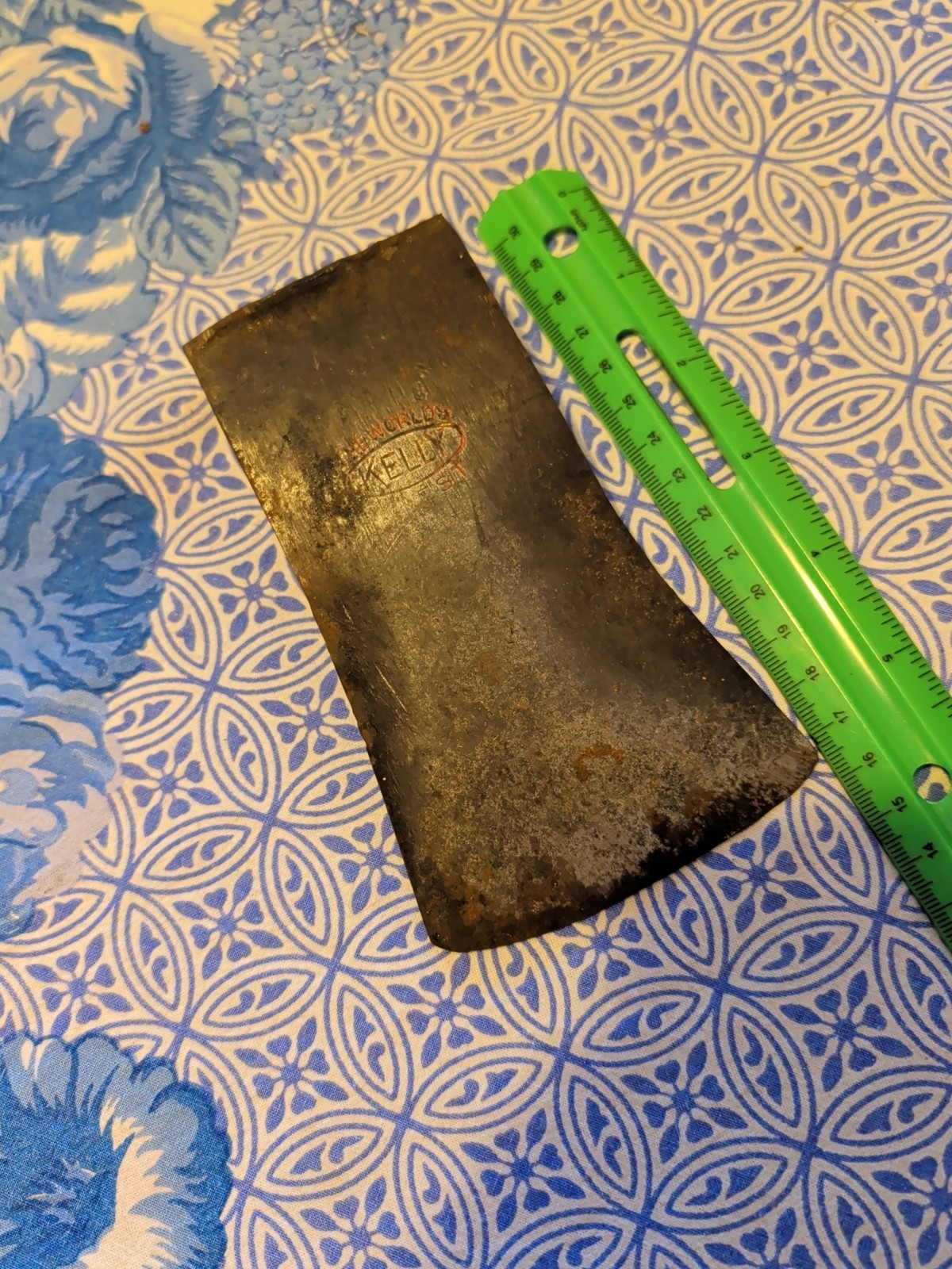 Vintage Embossed True Temper KELLY THE WORLDS FINEST Single Axe Head