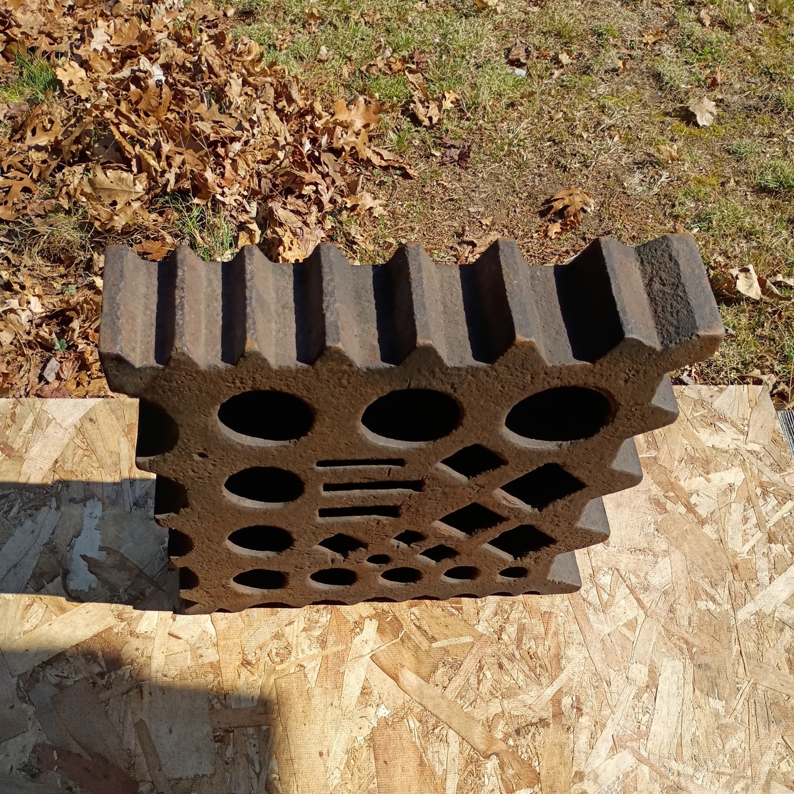 300+ Lbs 50 position 1800s Blacksmith Swage Block 18x18x4.25” (approx)